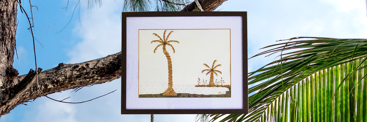 Natural wall decor UK palm trees home header image
